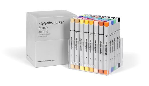 Stylefile Marker Brush 48 pcs set Main A