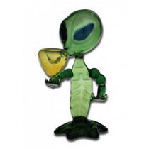 Handpipe glass Alien green/yellow