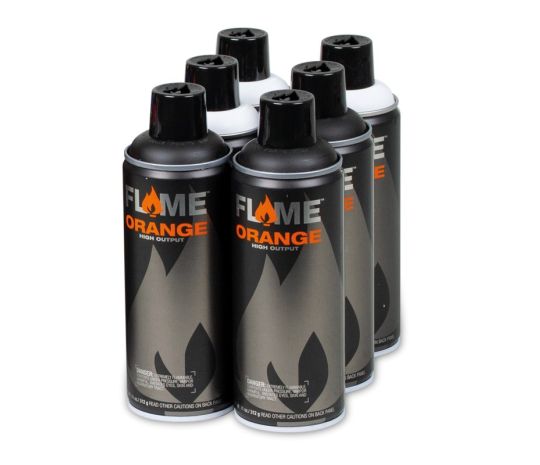 FLAME™ ORANGE - 6 PACK BLACK/WHITE SET