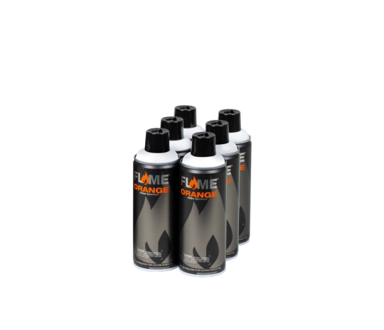 FLAME ORANGE 6 PACK WHITE 400 ML