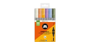 ONE4ALL™ Acrylic Twin 1,5mm/4mm 6x Pastel Modern Set-Clear Box